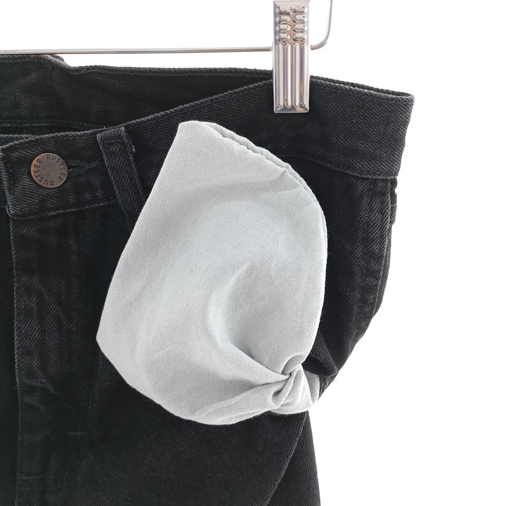 Rustler Black Denim Straight Denim Pants for Men, W30 equivalent cotton black type Vintage Second Hand