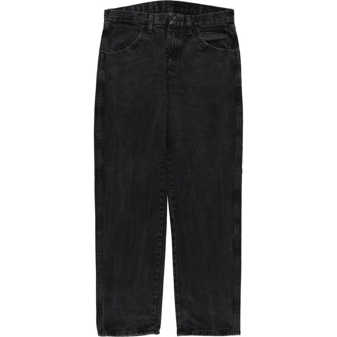 Rustler Black Denim Straight Denim Pants for Men, W33 equivalent cotton black type Vintage Second Hand