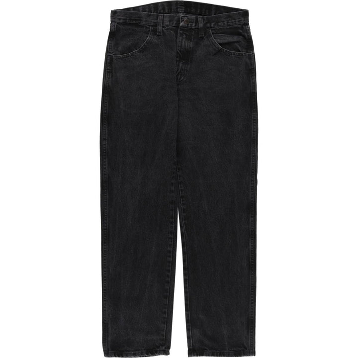 Rustler Black Denim Straight Denim Pants for Men, W33 equivalent cotton black type Vintage Second Hand