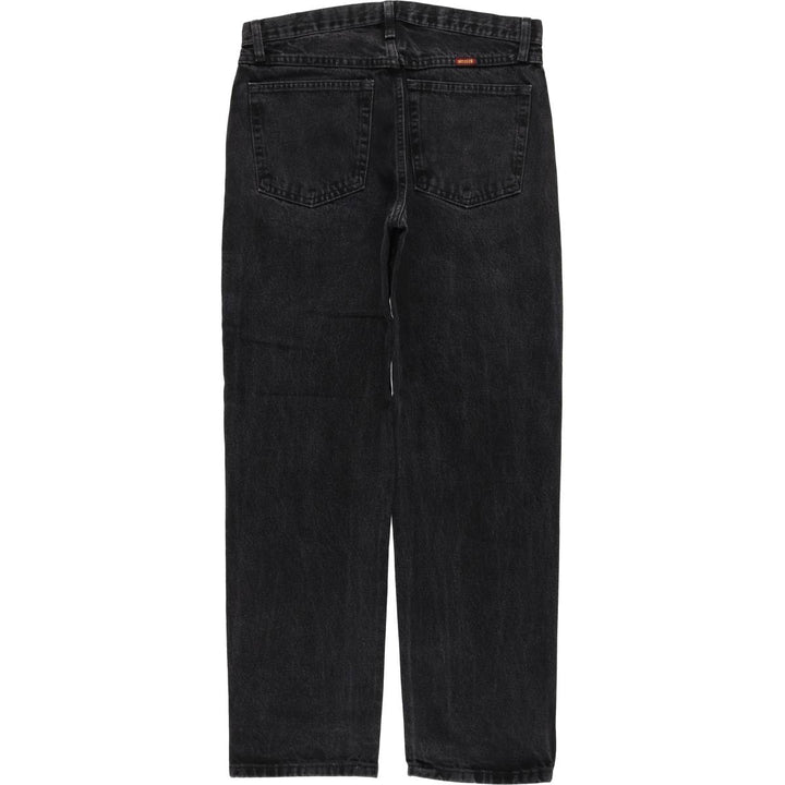Rustler Black Denim Straight Denim Pants for Men, W33 equivalent cotton black type Vintage Second Hand