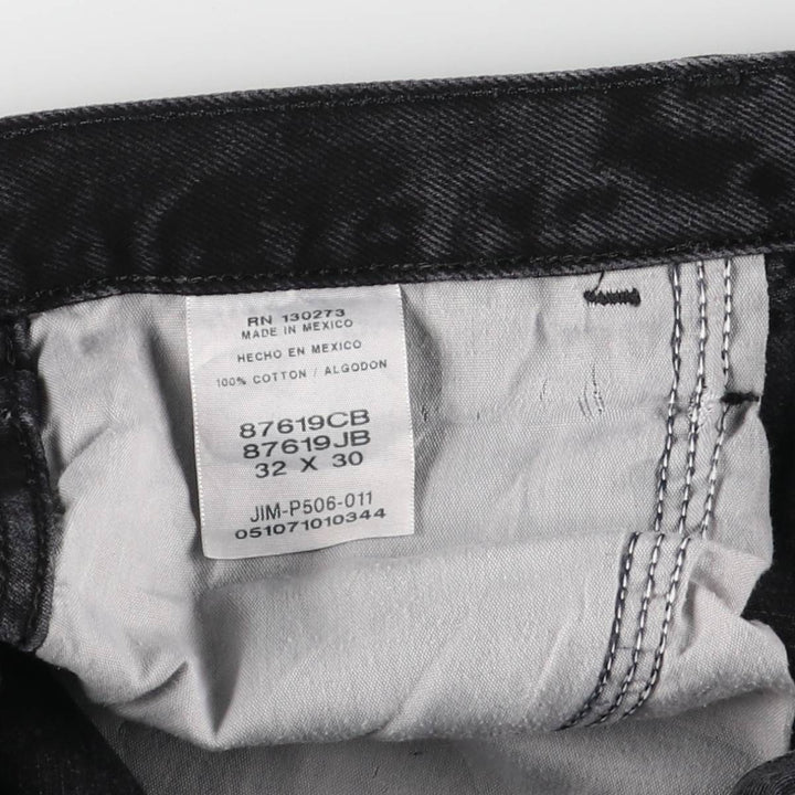 Rustler Black Denim Straight Denim Pants for Men, W33 equivalent cotton black type Vintage Second Hand