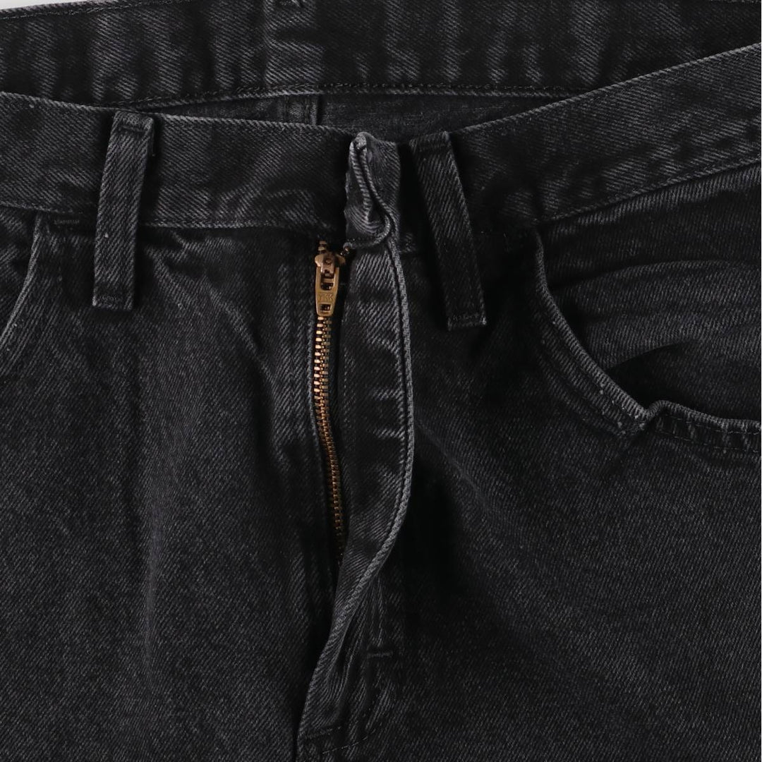 Rustler Black Denim Straight Denim Pants for Men, W33 equivalent cotton black type Vintage Second Hand