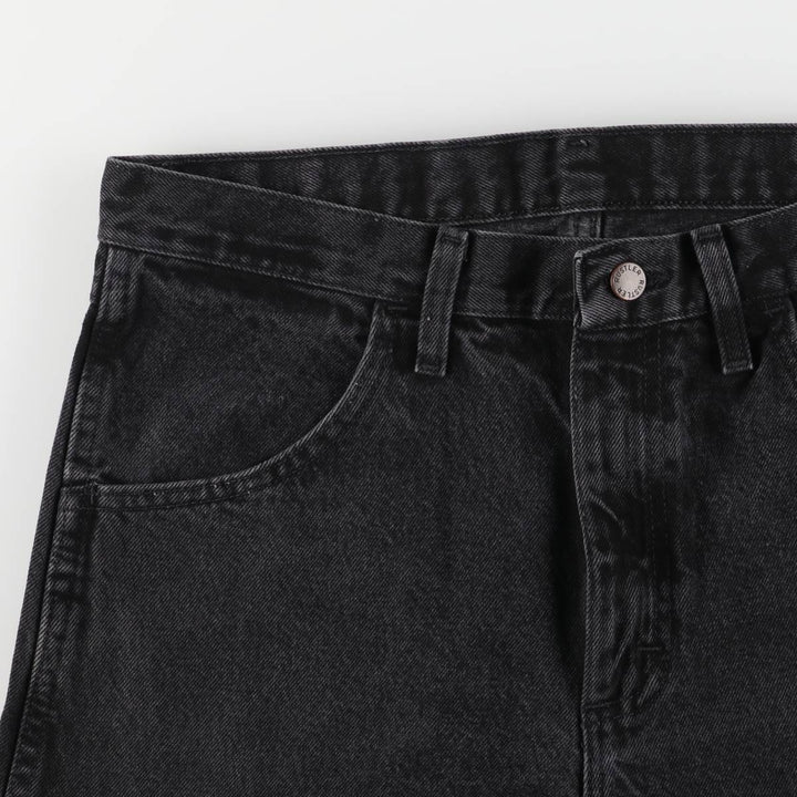 Rustler Black Denim Straight Denim Pants for Men, W33 equivalent cotton black type Vintage Second Hand