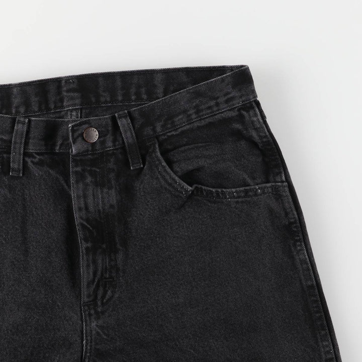 Rustler Black Denim Straight Denim Pants for Men, W33 equivalent cotton black type Vintage Second Hand