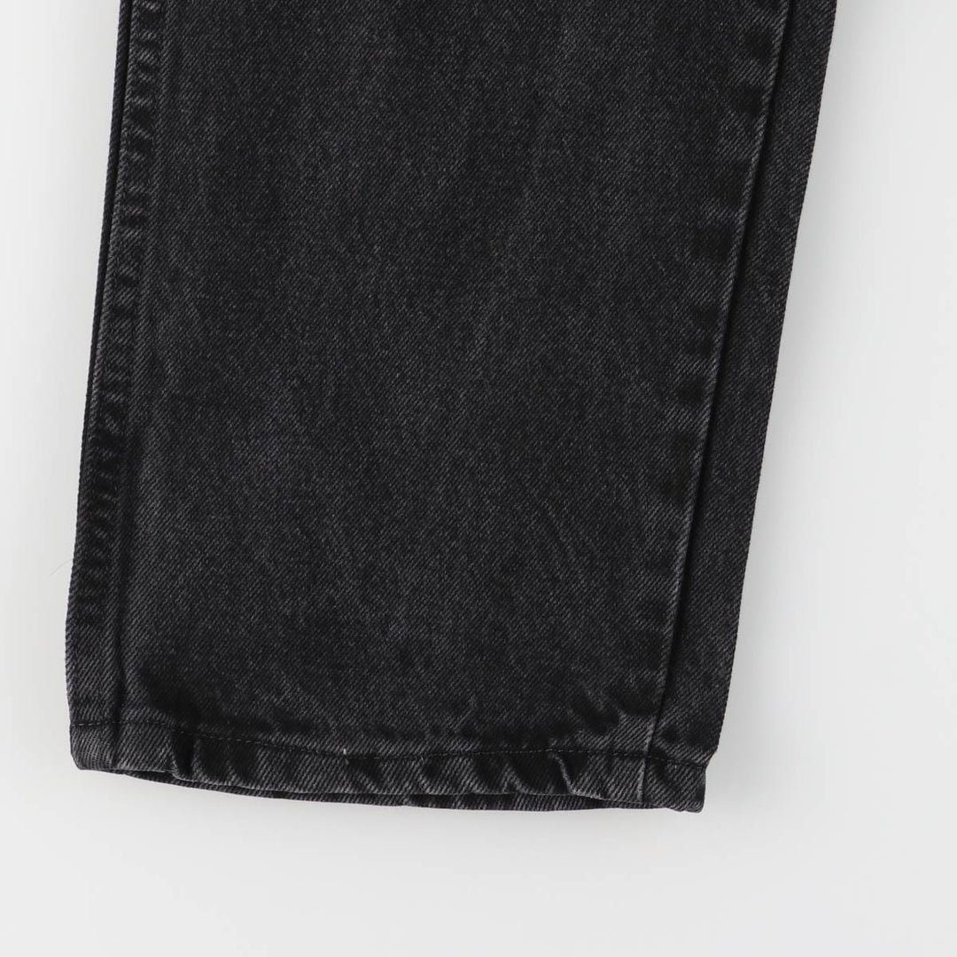 Rustler Black Denim Straight Denim Pants for Men, W33 equivalent cotton black type Vintage Second Hand