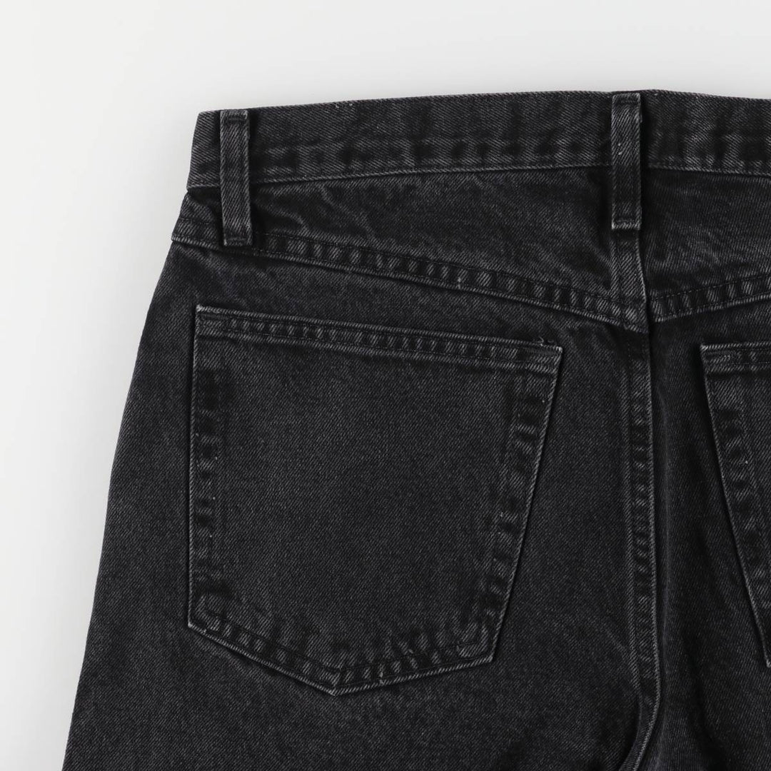 Rustler Black Denim Straight Denim Pants for Men, W33 equivalent cotton black type Vintage Second Hand
