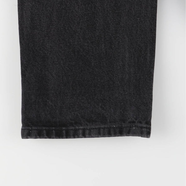 Rustler Black Denim Straight Denim Pants for Men, W33 equivalent cotton black type Vintage Second Hand