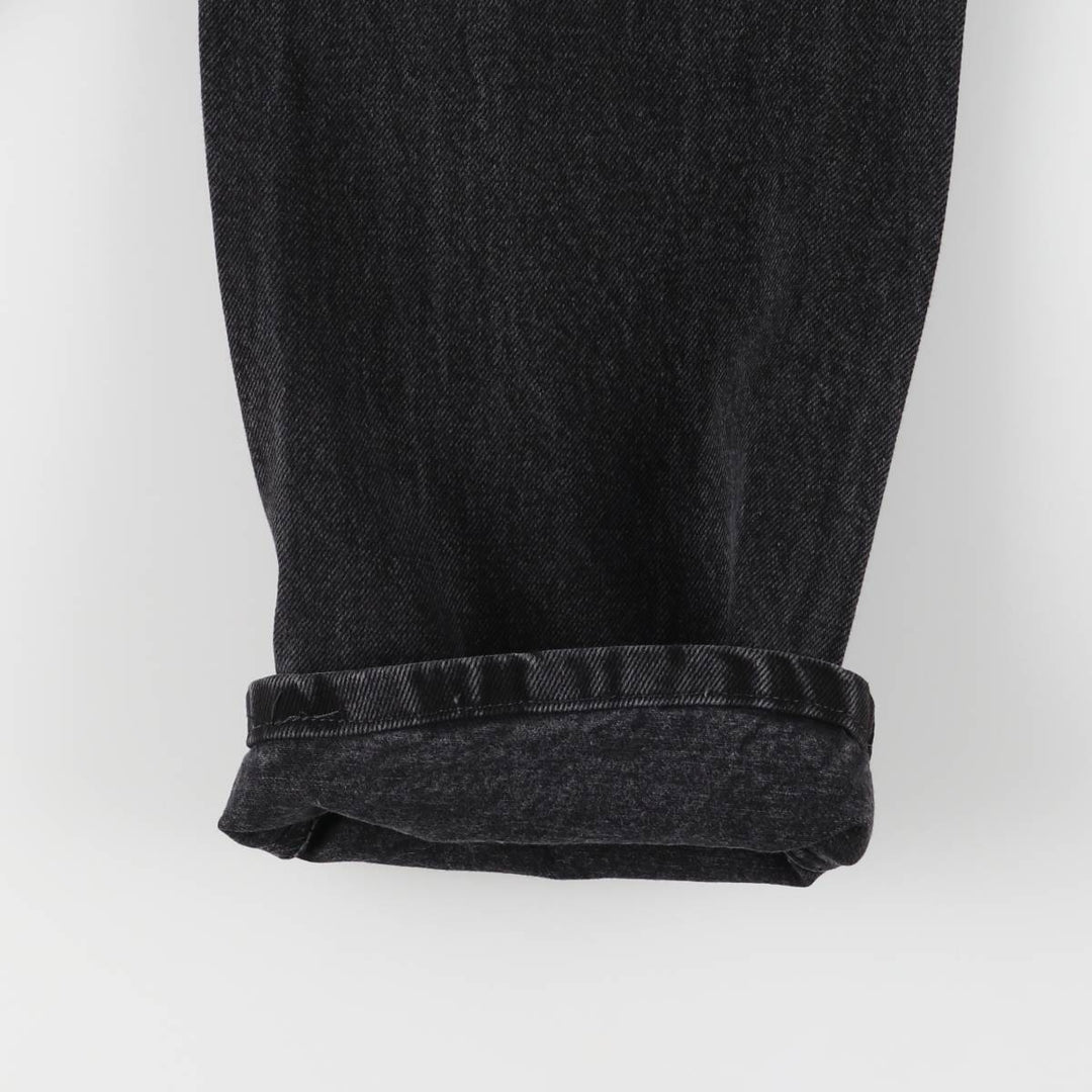 Rustler Black Denim Straight Denim Pants for Men, W33 equivalent cotton black type Vintage Second Hand