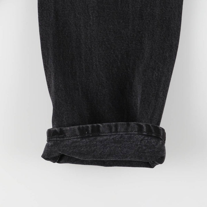 Rustler Black Denim Straight Denim Pants for Men, W33 equivalent cotton black type Vintage Second Hand