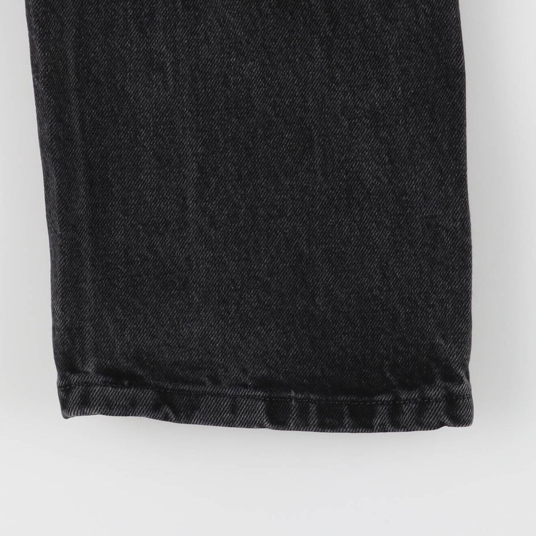 Rustler Black Denim Straight Denim Pants for Men, W33 equivalent cotton black type Vintage Second Hand