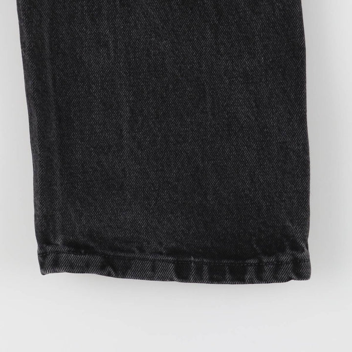 Rustler Black Denim Straight Denim Pants for Men, W33 equivalent cotton black type Vintage Second Hand