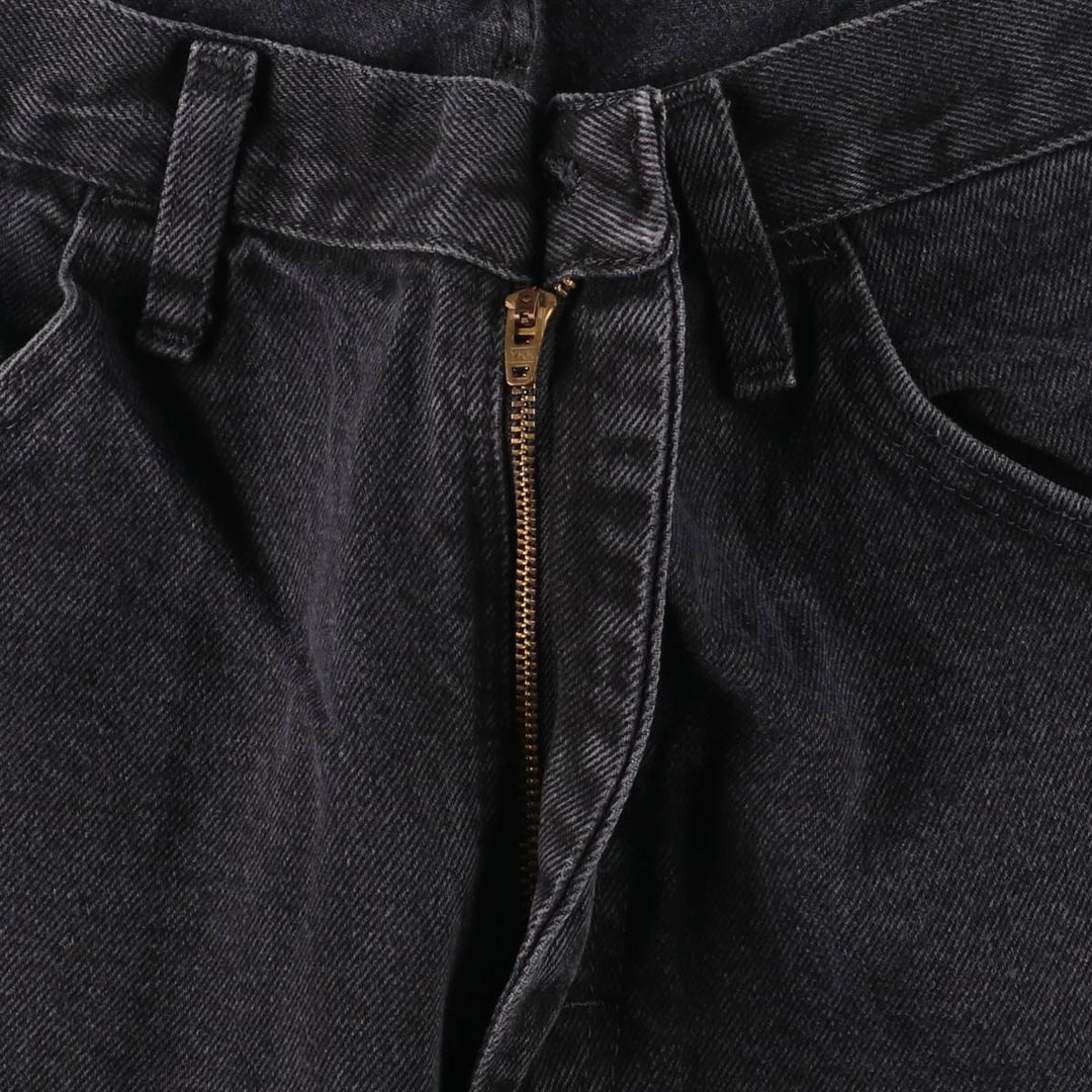 Rustler Black Denim Straight Denim Pants for Men, W34 equivalent cotton black type Vintage Second Hand