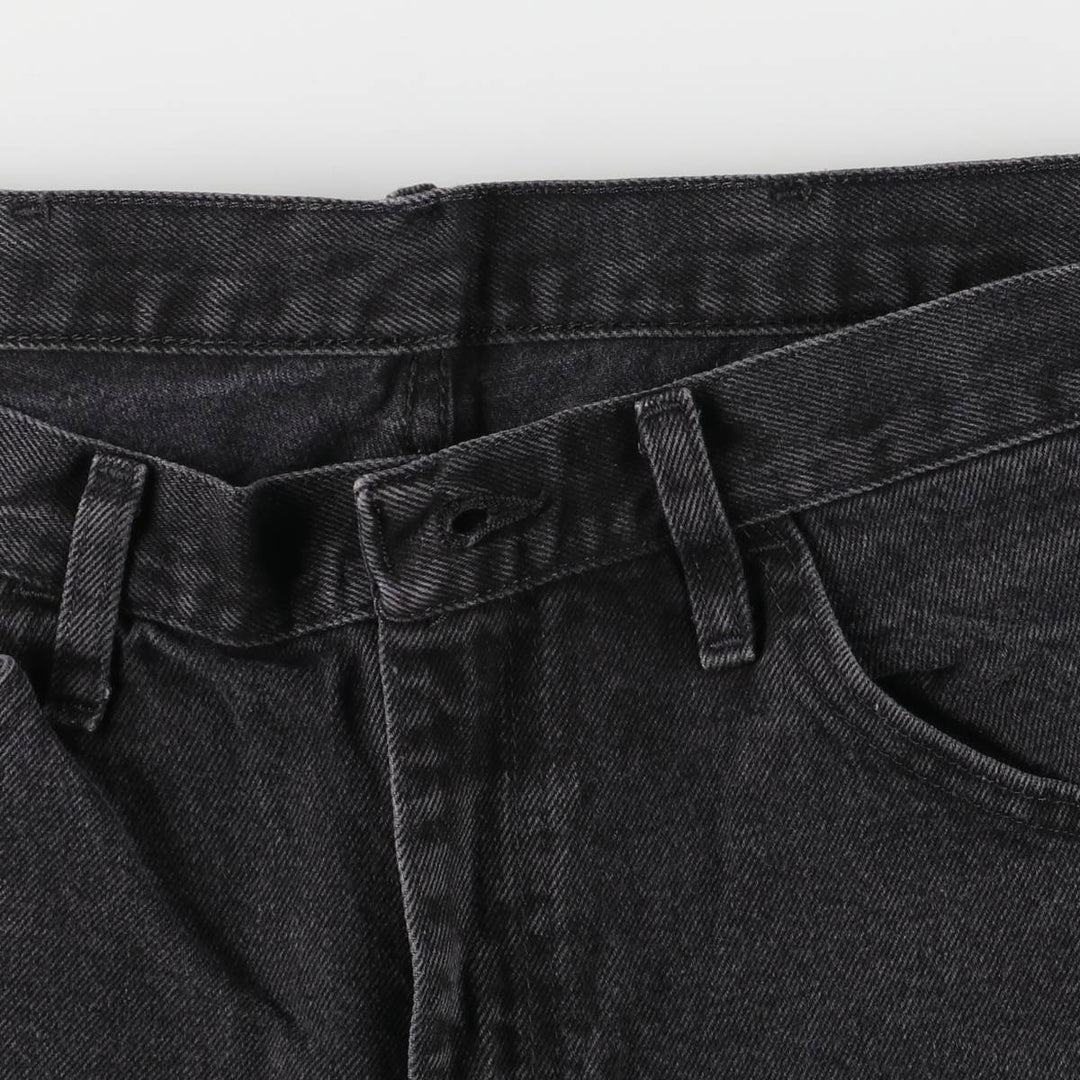 Rustler Black Denim Straight Denim Pants for Men, W34 equivalent cotton black type Vintage Second Hand