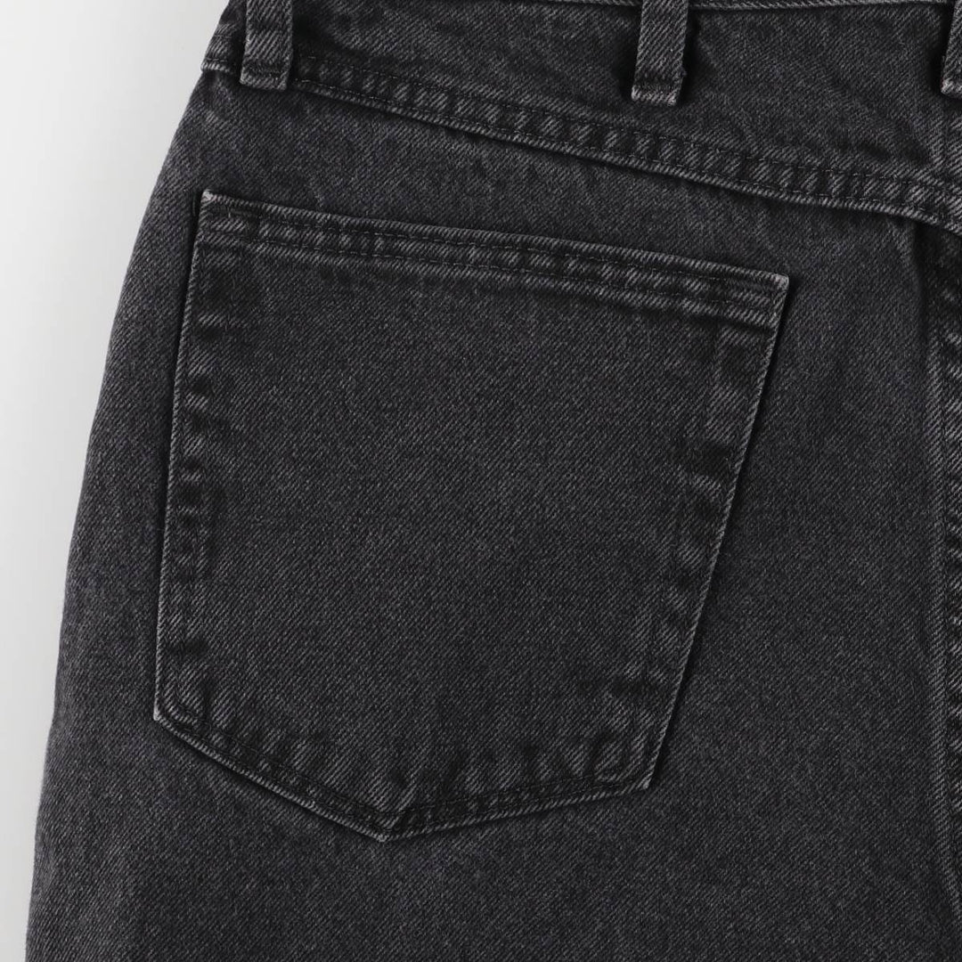 Rustler Black Denim Straight Denim Pants for Men, W34 equivalent cotton black type Vintage Second Hand