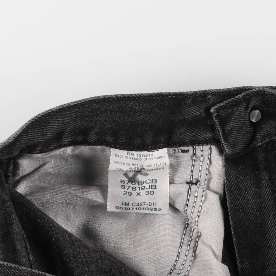 Rustler Black Denim Straight Denim Pants for Men, W29 cotton black type Vintage Second Hand