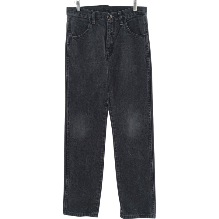 Rustler Black Denim Straight Denim Pants for Men, W30 equivalent cotton black type Vintage Second Hand