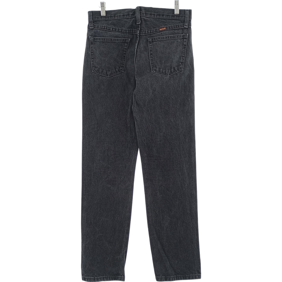 Rustler Black Denim Straight Denim Pants for Men, W30 equivalent cotton black type Vintage Second Hand
