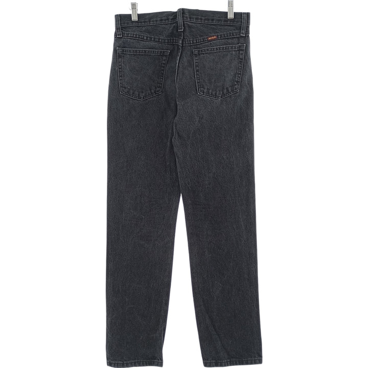 Rustler Black Denim Straight Denim Pants for Men, W30 equivalent cotton black type Vintage Second Hand