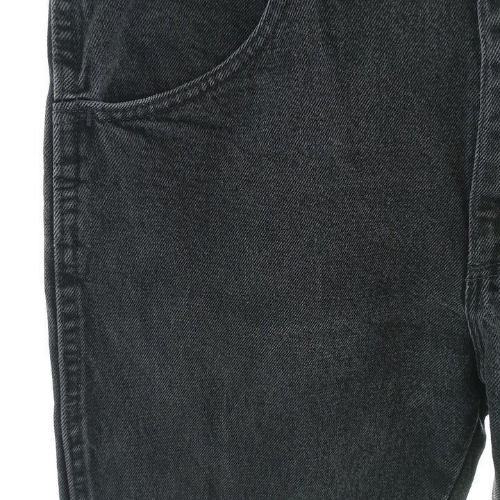 Rustler Black Denim Straight Denim Pants for Men, W30 equivalent cotton black type Vintage Second Hand
