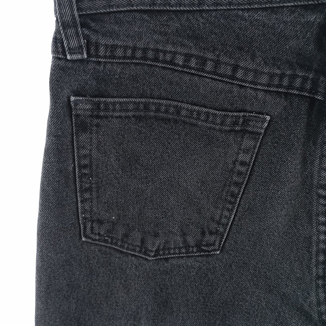Rustler Black Denim Straight Denim Pants for Men, W30 equivalent cotton black type Vintage Second Hand