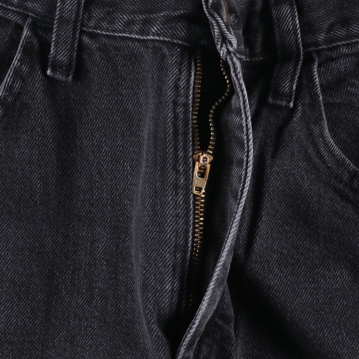 Rustler Black Denim Straight Denim Pants for Men, W33 equivalent cotton black type Vintage Second Hand