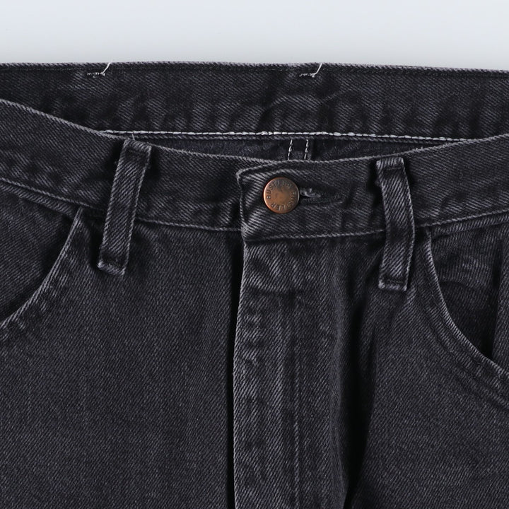 Rustler Black Denim Straight Denim Pants for Men, W33 equivalent cotton black type Vintage Second Hand