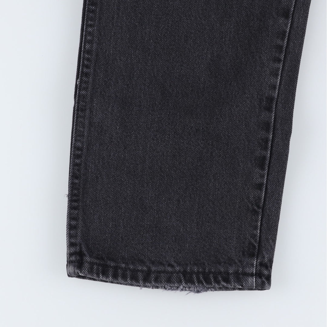 Rustler Black Denim Straight Denim Pants for Men, W33 equivalent cotton black type Vintage Second Hand