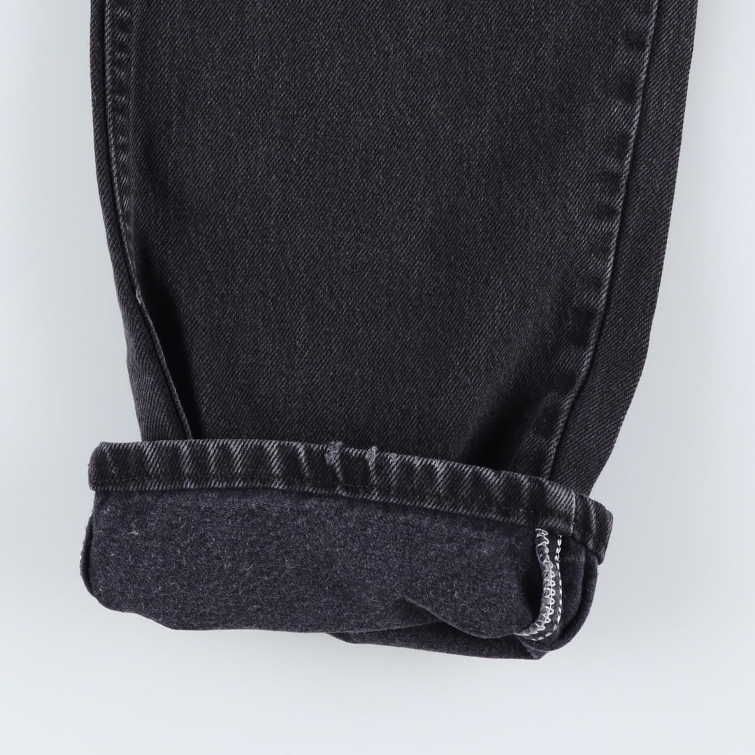 Rustler Black Denim Straight Denim Pants for Men, W33 equivalent cotton black type Vintage Second Hand