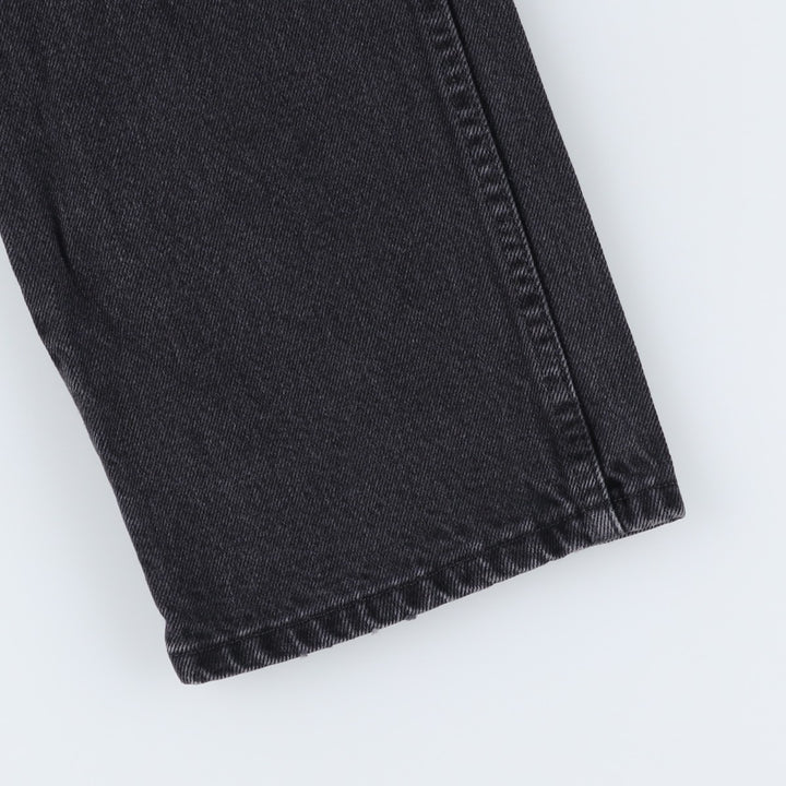Rustler Black Denim Straight Denim Pants for Men, W33 equivalent cotton black type Vintage Second Hand