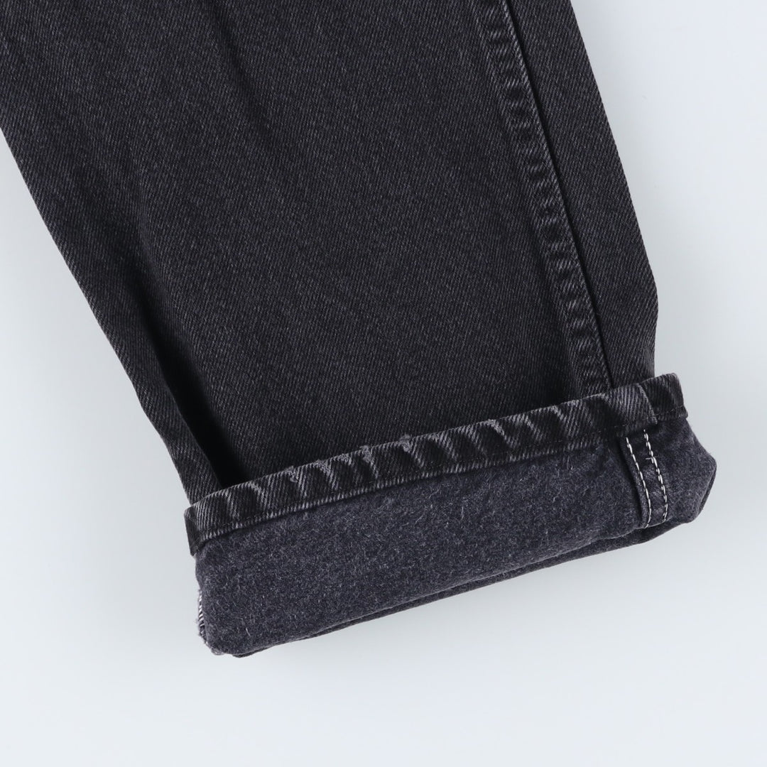 Rustler Black Denim Straight Denim Pants for Men, W33 equivalent cotton black type Vintage Second Hand