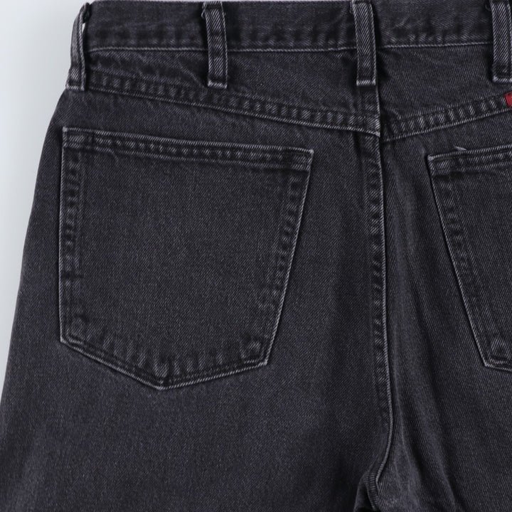 Rustler Black Denim Straight Denim Pants for Men, W33 equivalent cotton black type Vintage Second Hand