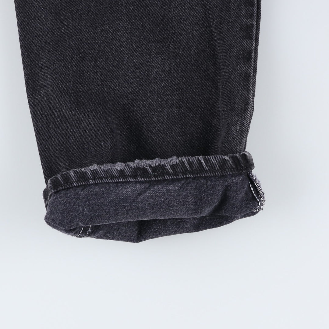 Rustler Black Denim Straight Denim Pants for Men, W33 equivalent cotton black type Vintage Second Hand