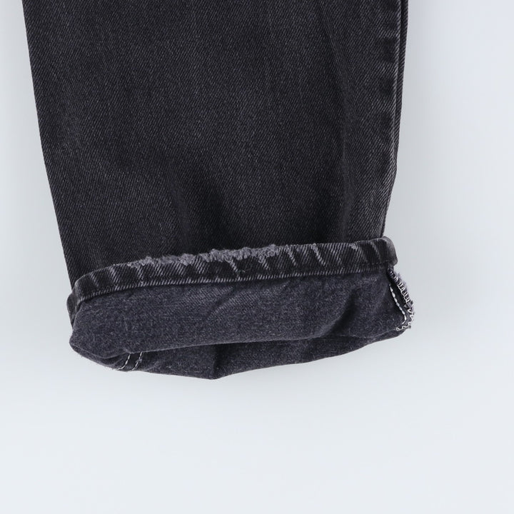 Rustler Black Denim Straight Denim Pants for Men, W33 equivalent cotton black type Vintage Second Hand