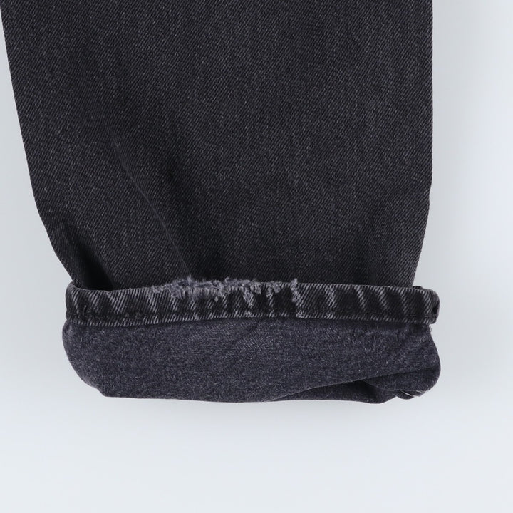 Rustler Black Denim Straight Denim Pants for Men, W33 equivalent cotton black type Vintage Second Hand