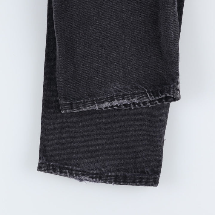 Rustler Black Denim Straight Denim Pants for Men, W33 equivalent cotton black type Vintage Second Hand