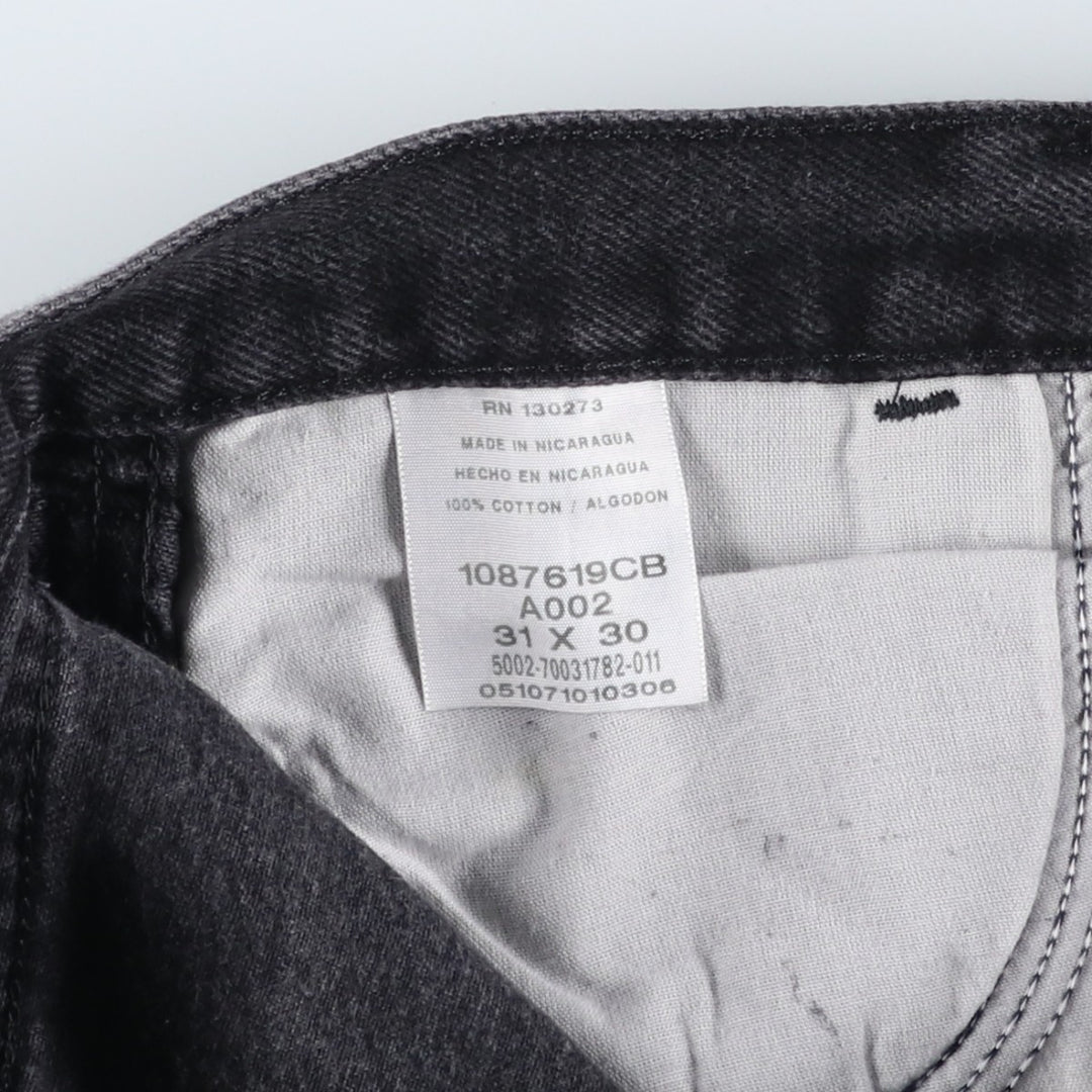 Rustler Black Denim Straight Denim Pants for Men, W30 equivalent cotton green type Vintage Second Hand