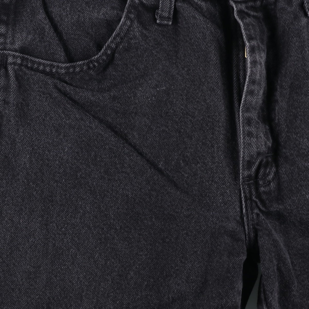 Rustler Black Denim Straight Denim Pants for Men, W30 equivalent cotton green type Vintage Second Hand
