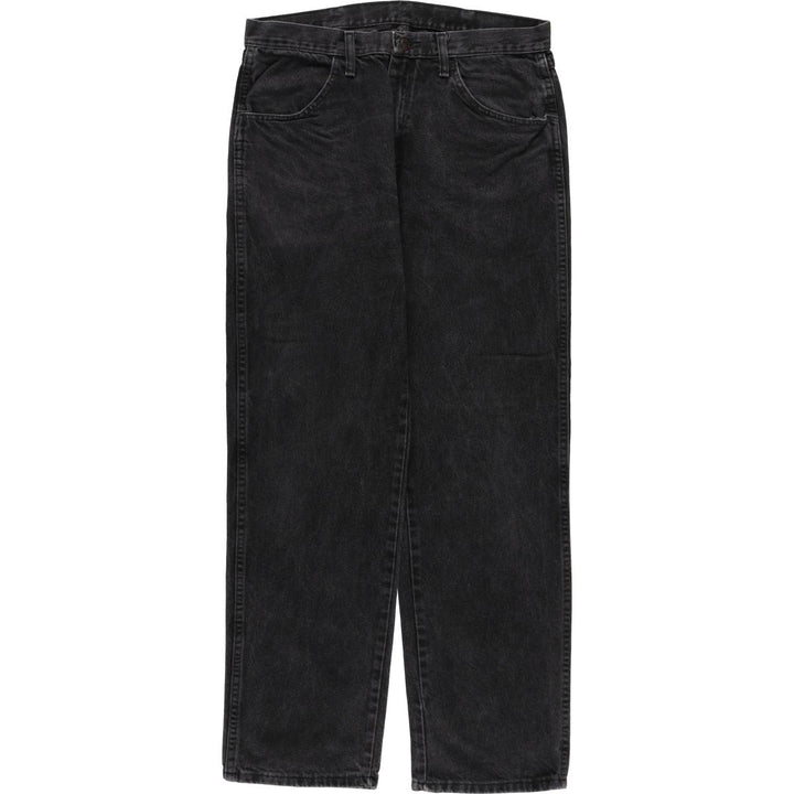 Rustler Black Denim Straight Denim Pants for Men, W34 equivalent cotton black type Vintage Second Hand