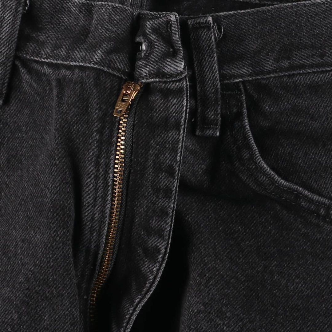 Rustler Black Denim Straight Denim Pants for Men, W34 equivalent cotton black type Vintage Second Hand