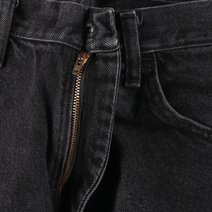Rustler Black Denim Straight Denim Pants for Men, W34 equivalent cotton black type Vintage Second Hand