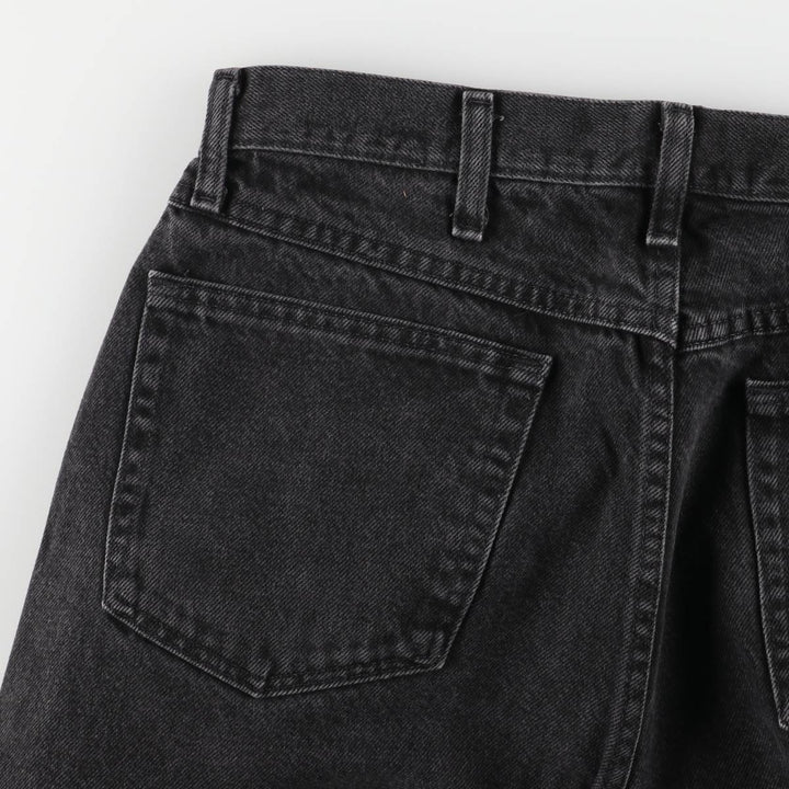 Rustler Black Denim Straight Denim Pants for Men, W34 equivalent cotton black type Vintage Second Hand