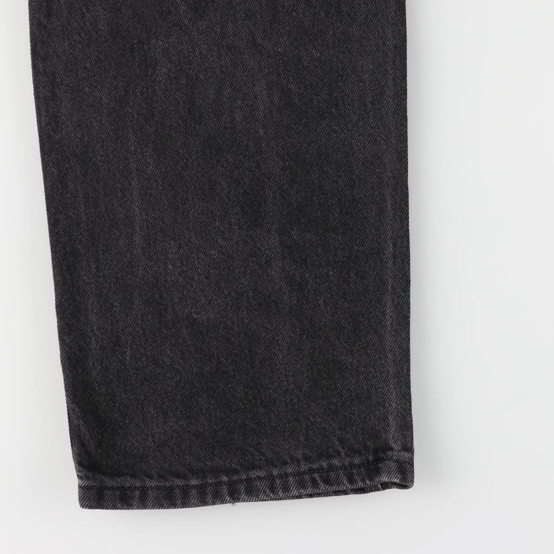Rustler Black Denim Straight Denim Pants for Men, W34 equivalent cotton black type Vintage Second Hand