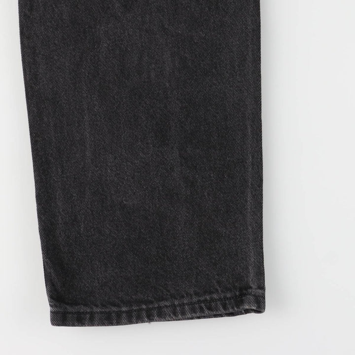 Rustler Black Denim Straight Denim Pants for Men, W34 equivalent cotton black type Vintage Second Hand