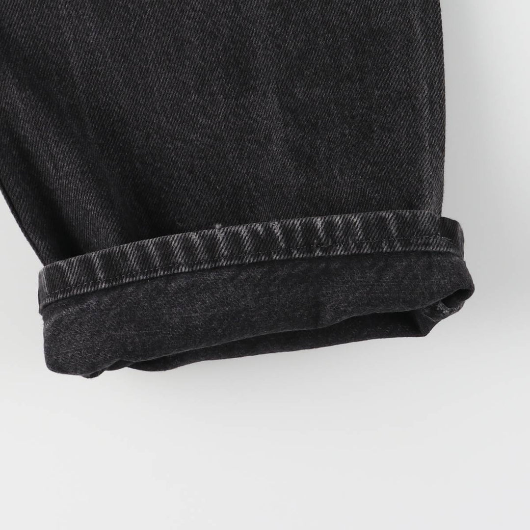 Rustler Black Denim Straight Denim Pants for Men, W34 equivalent cotton black type Vintage Second Hand