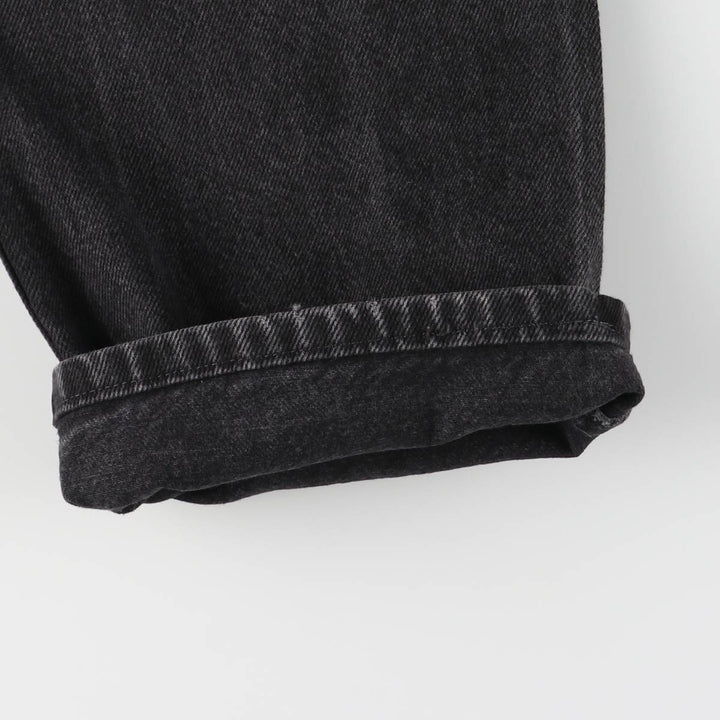 Rustler Black Denim Straight Denim Pants for Men, W34 equivalent cotton black type Vintage Second Hand