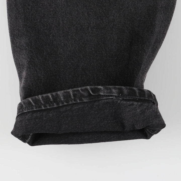 Rustler Black Denim Straight Denim Pants for Men, W34 equivalent cotton black type Vintage Second Hand