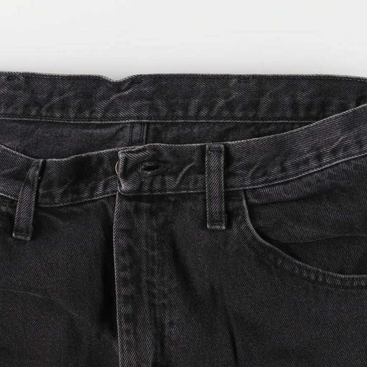 Rustler Black Denim Straight Denim Pants for Men, W33 equivalent cotton black type Vintage Second Hand