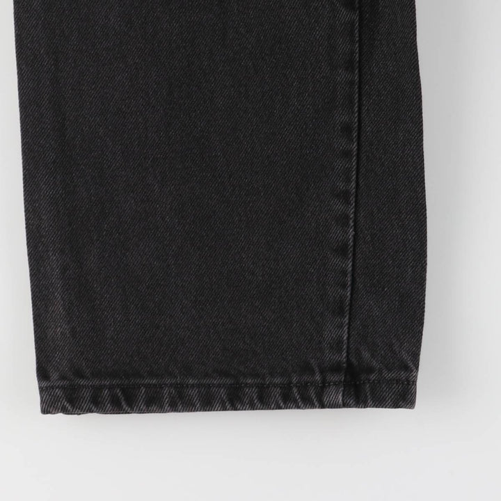 Rustler Black Denim Straight Denim Pants for Men, W33 equivalent cotton black type Vintage Second Hand