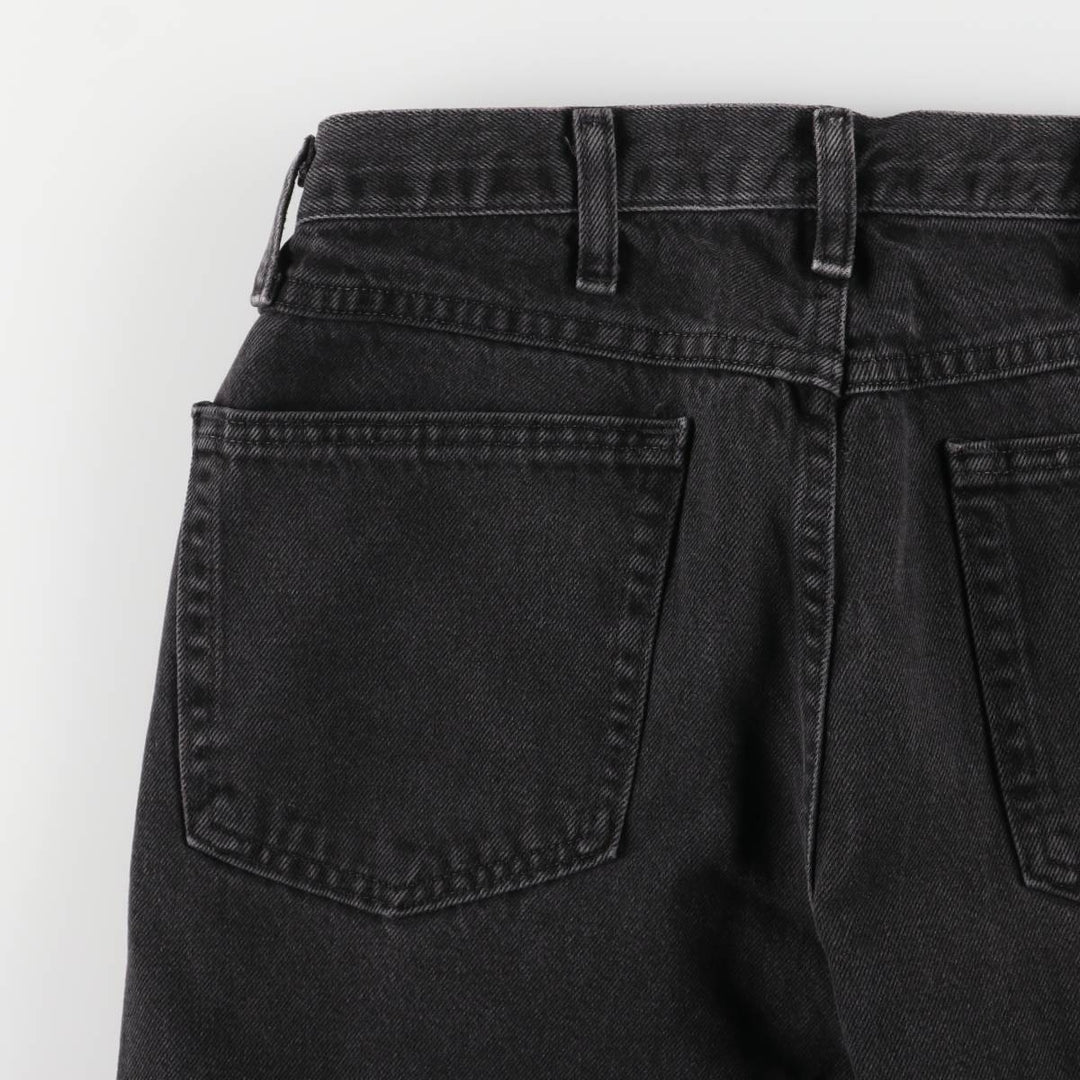 Rustler Black Denim Straight Denim Pants for Men, W33 equivalent cotton black type Vintage Second Hand