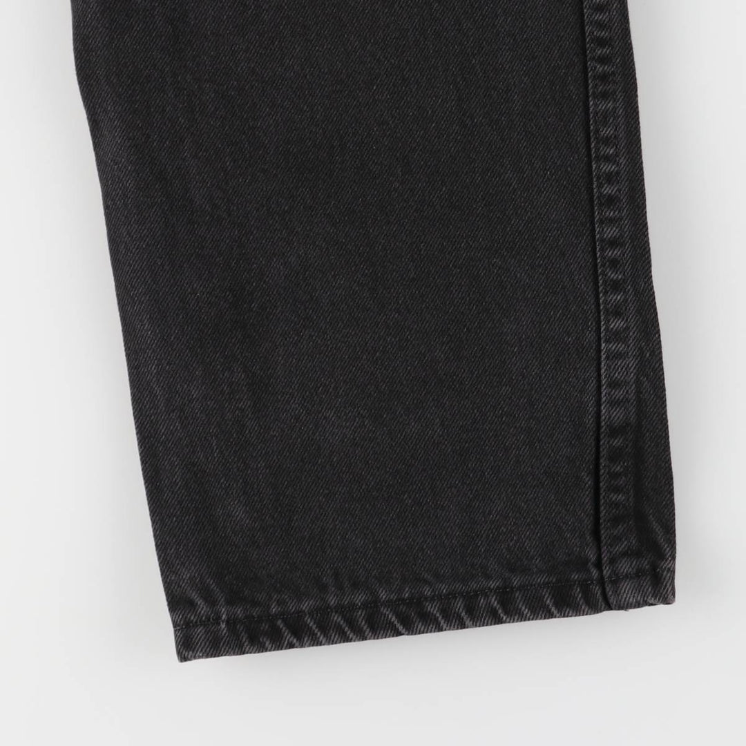 Rustler Black Denim Straight Denim Pants for Men, W33 equivalent cotton black type Vintage Second Hand